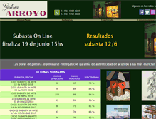 Tablet Screenshot of galarroyo.com